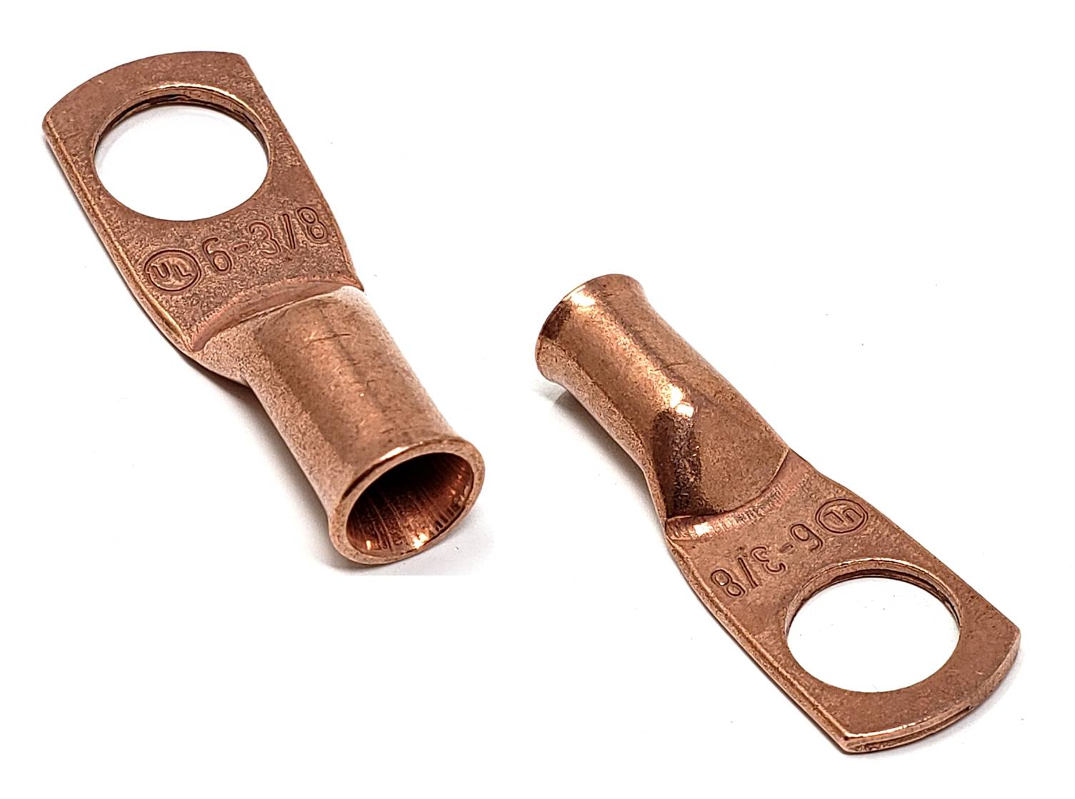 6 Gauge (AWG) Pure Copper Cable Lug Connector Ring Terminals – Windy Nation  Inc